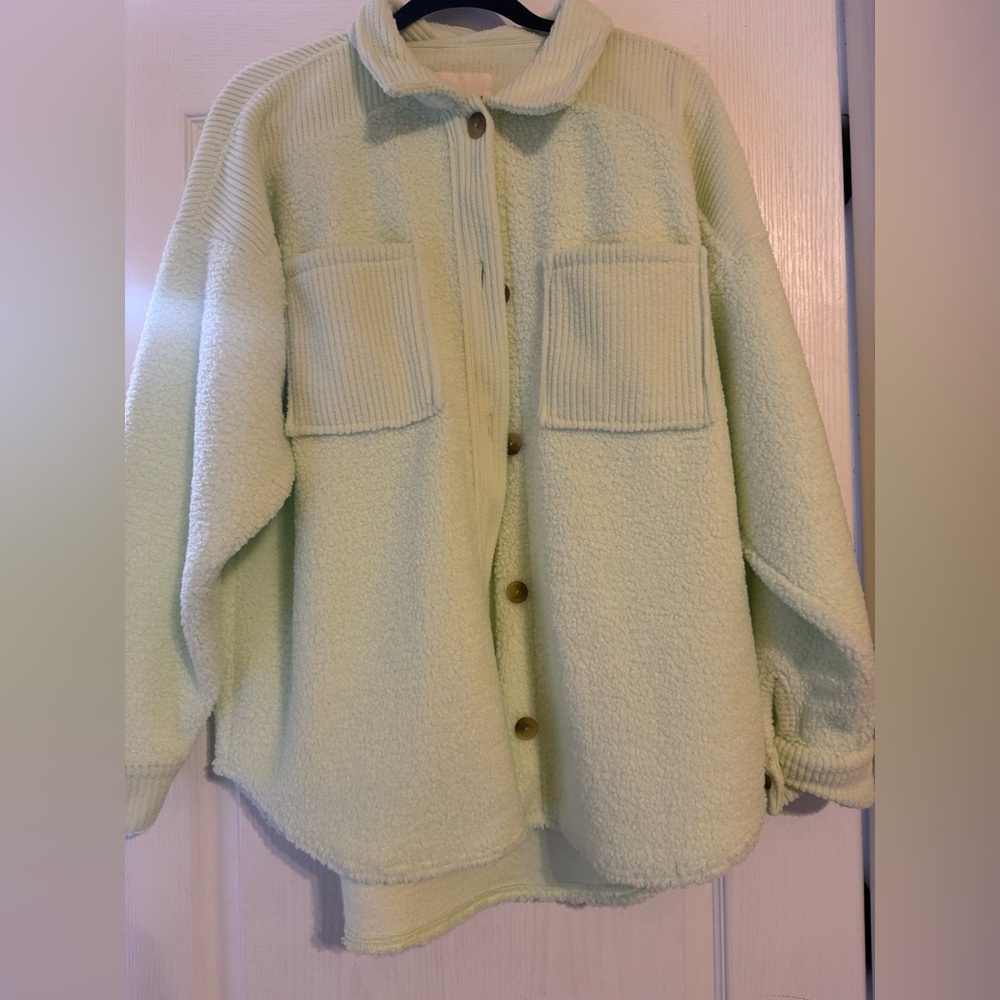 American Eagle Outfitters Green Quilted Jacket